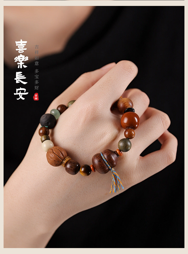 原創手作禪意中式設計多寶福祿單圈男女通款手串